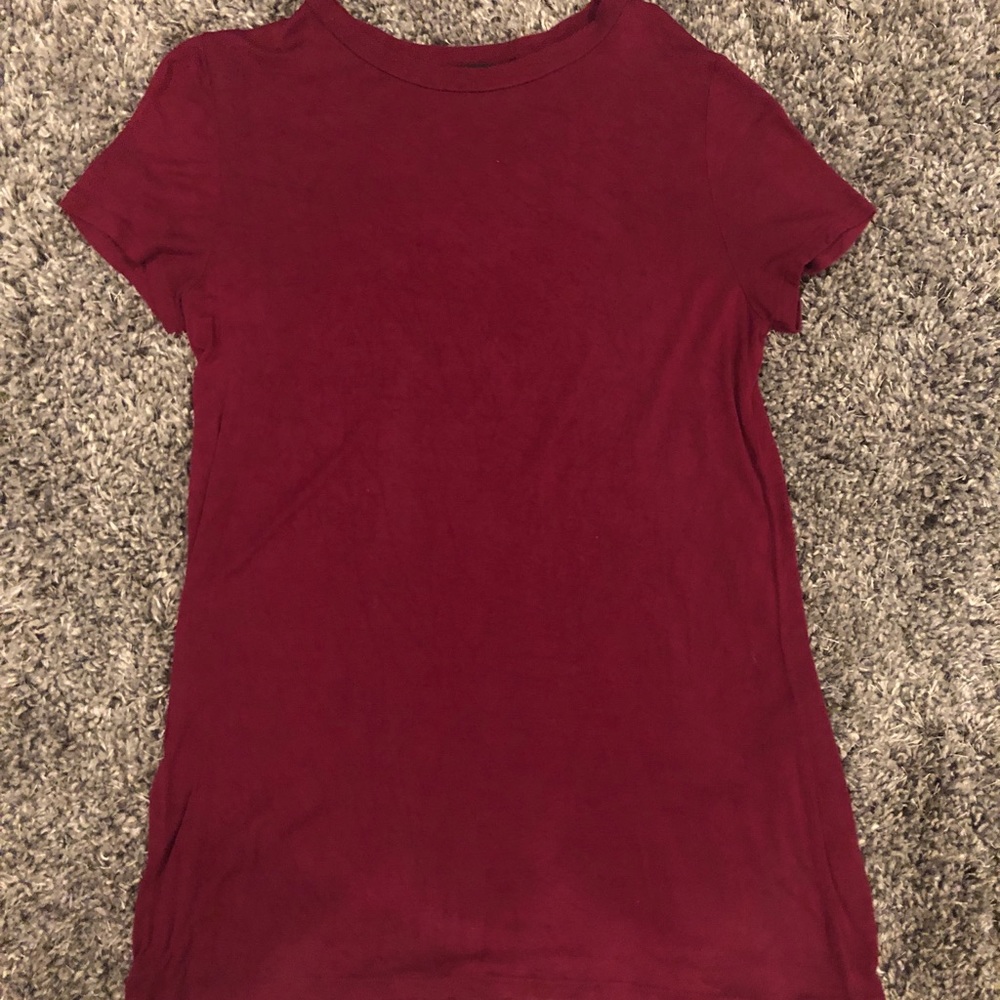 maroon wet seal T-shirt dress